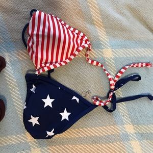 American flag bikini top